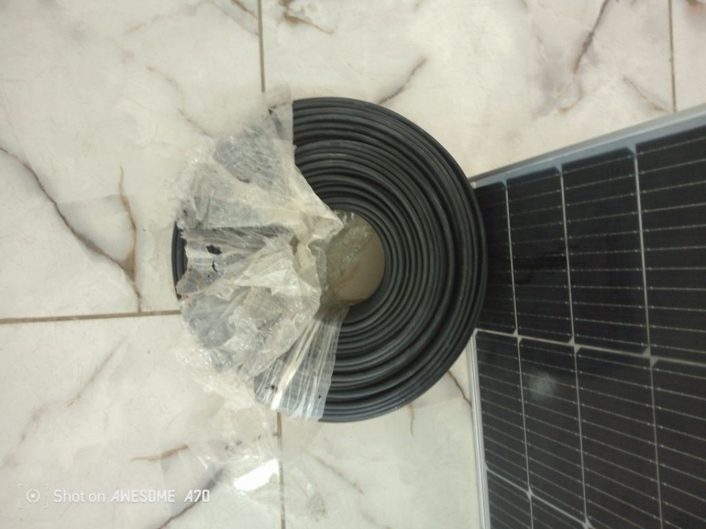 Galaxy solar PV DC Cable 2 Core x 4mm 100metre Roll Black By Lumett