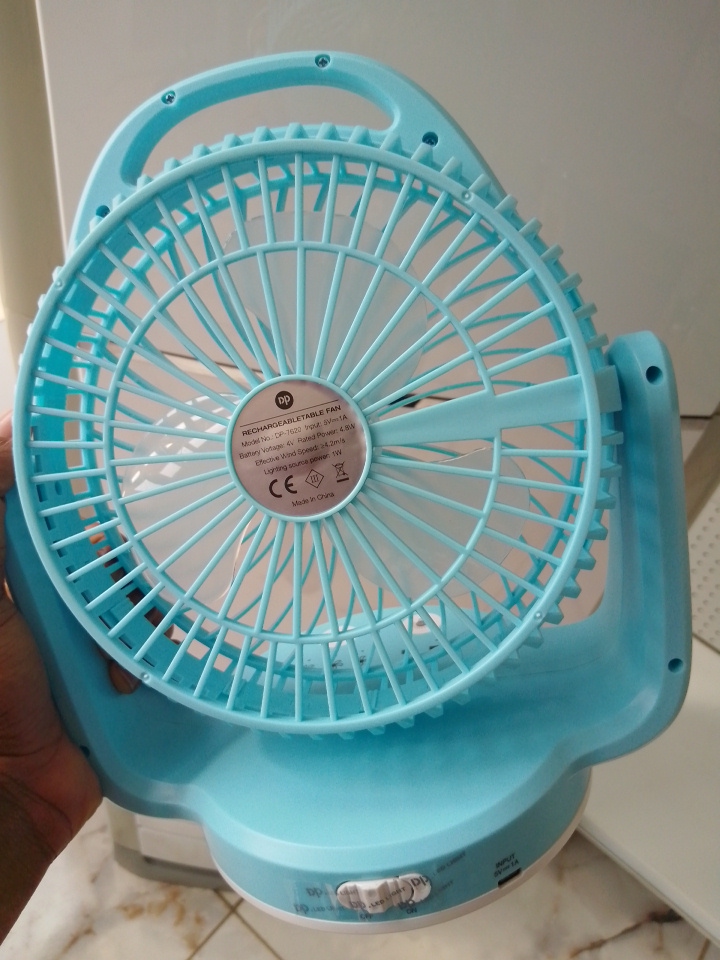 DP Desktop Portable Rechargeable Fan – DP-7620 By Lumett