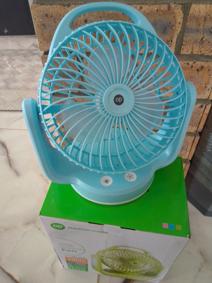 DP Desktop Portable Rechargeable Fan – DP-7620 By Lumett