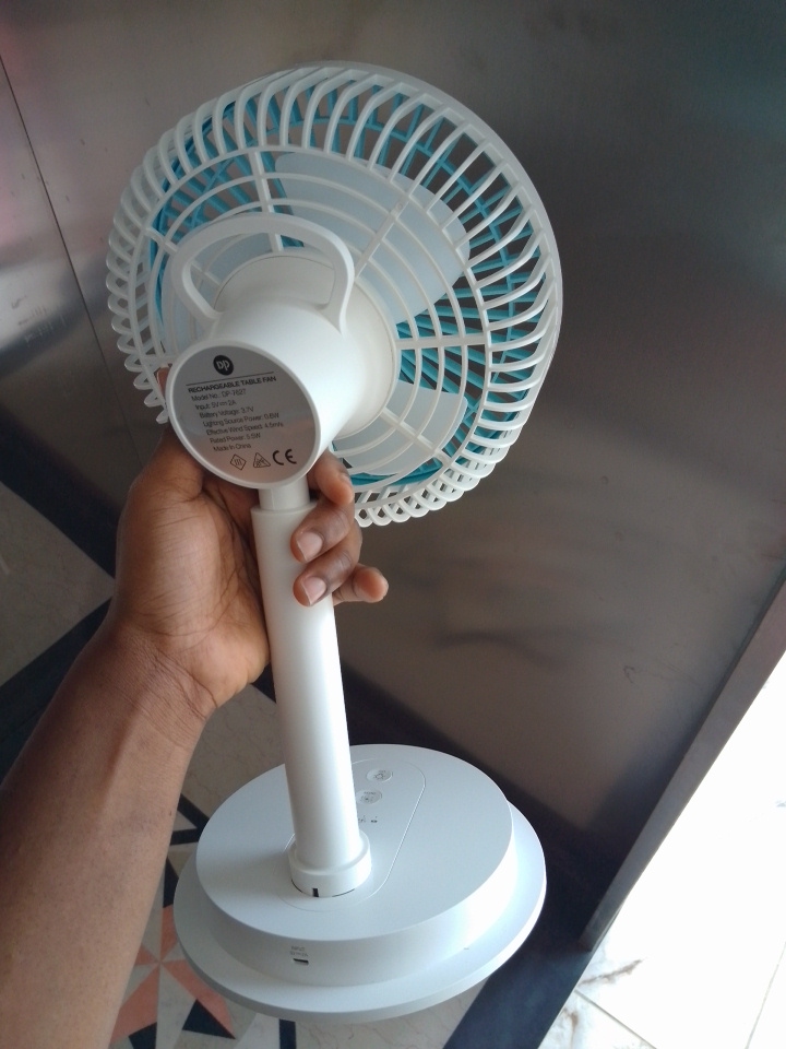 DP Desktop Portable Rechargeable Fan – DP-7627 ‎ ‎ By Lumett