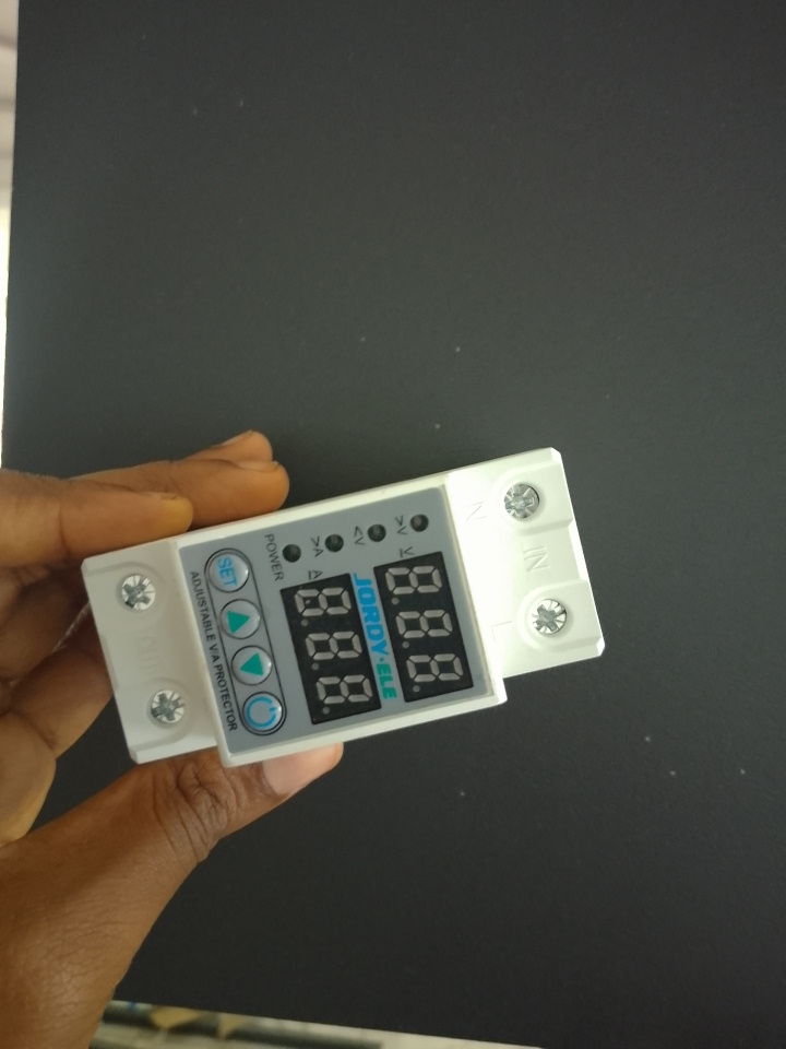 Jordy-Ele 63A Adjustable Digital Voltage Protector By Lumett